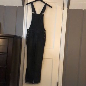Fitted charcoal overalls